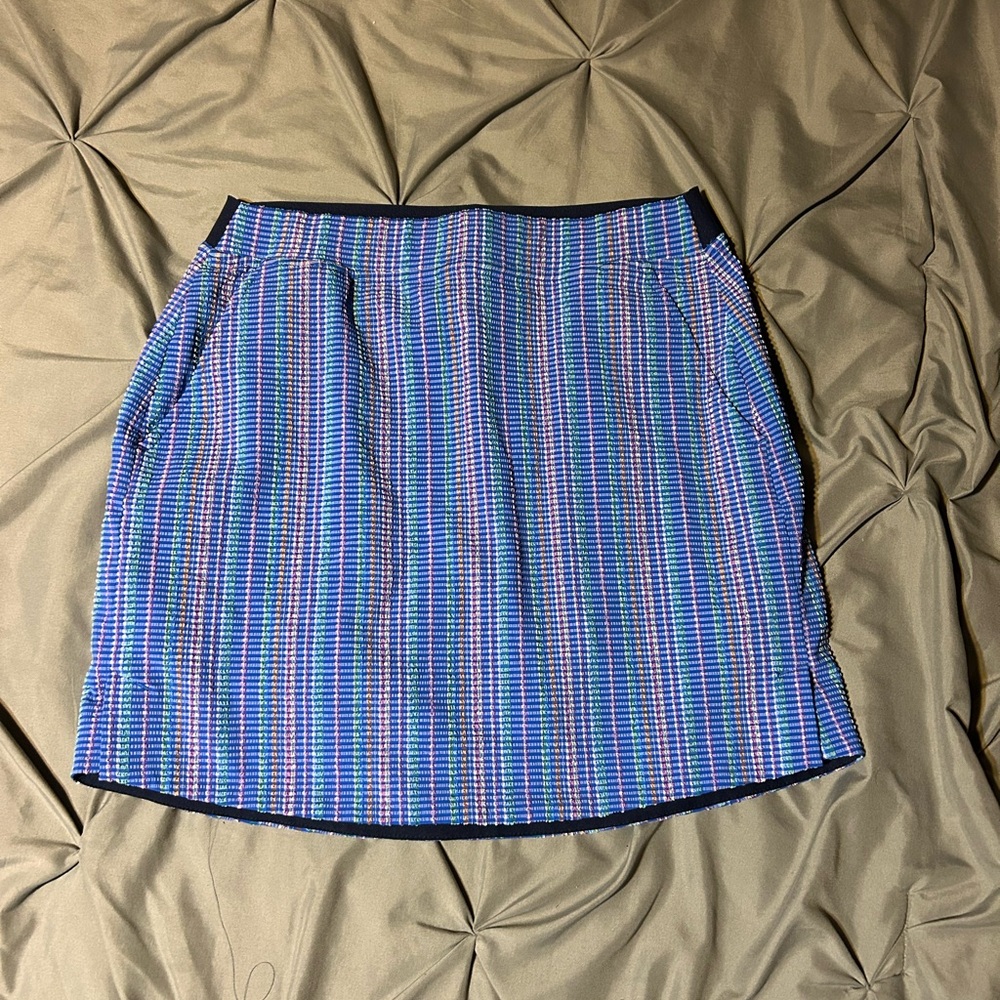 Polo Golf Ralph Lauren‎ Skort Womens XS Blue Plaid Stretch Athletic Golf Skirt